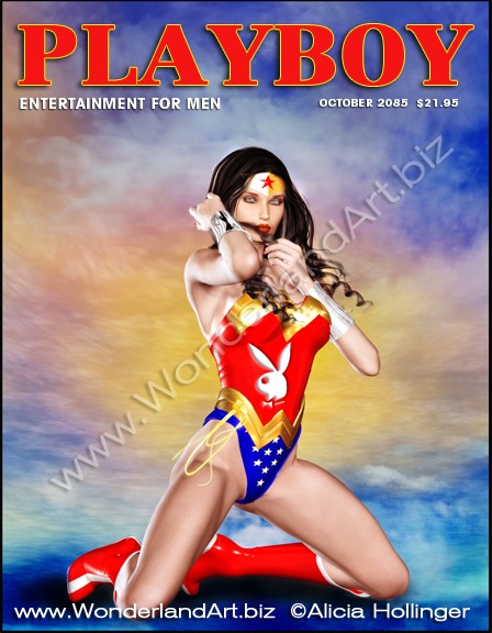 Wonder Woman Playboy Pin-Up.